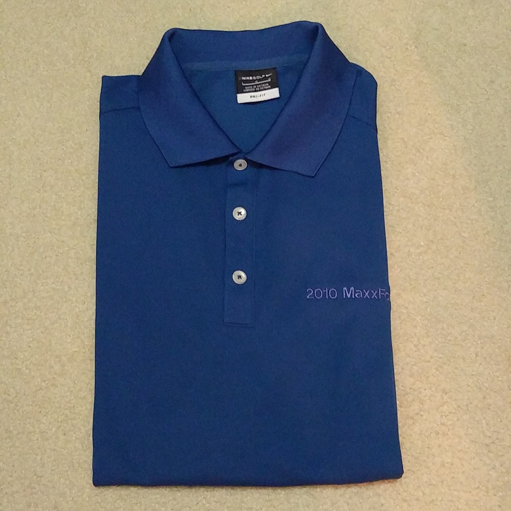 NIKE GOLF Polo Shirt with 2010 MaxxForce 7 Logo